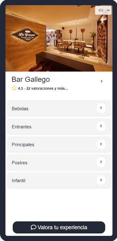 menuQRcool - crea menu QR para restaurantes