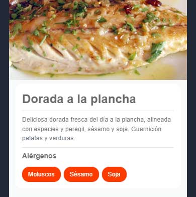 menuQRcool - menu QR con filtro y visualización de alérgenos